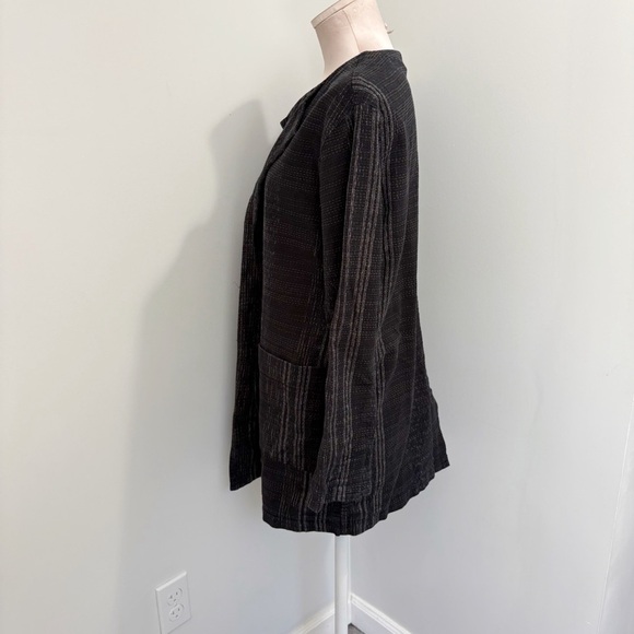 Eileen Fisher Koshi Crossing Organic Cotton Jacket Size Medium The Fisher Projec - Picture 3 of 14